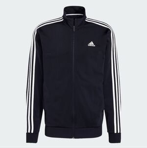 adidas men Essentials Warm-Up 3-Stripes Track Jacket /Legend Ink/White.